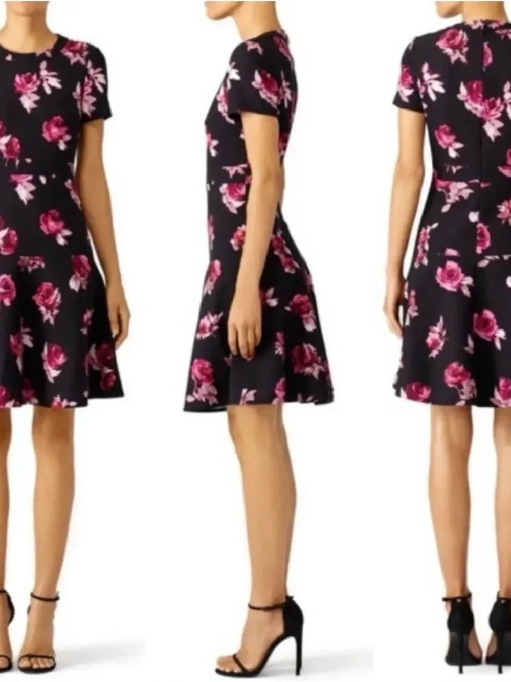 kate spade encore rose crepe dress - Picture 2 of 3